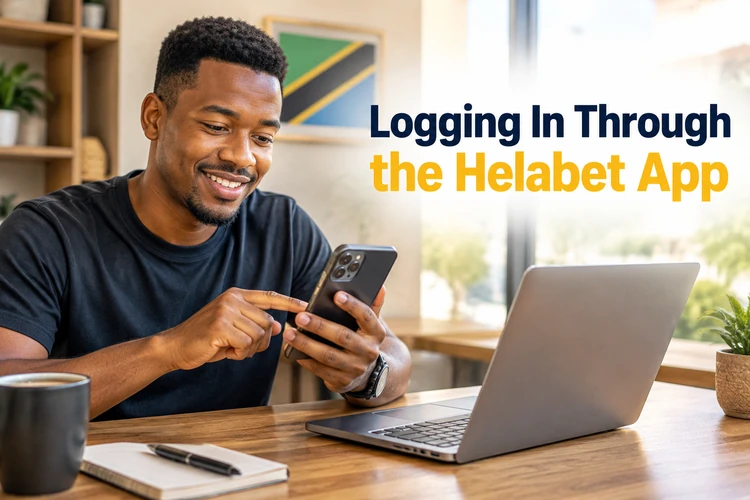 Logging In Through the Helabet App
